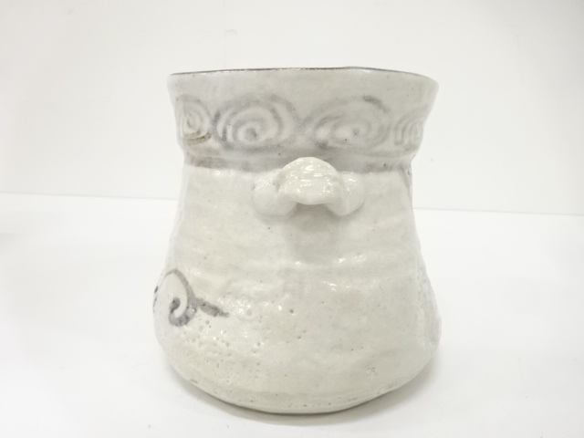  山口茂造　志野　水指